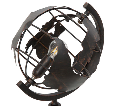 Lampe de table vintage Globe avec pied en métal – World Industry Design