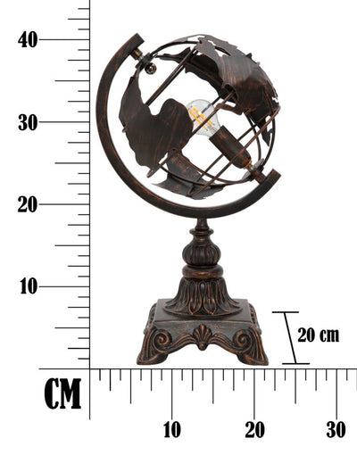 Lampe de table vintage Globe avec pied en métal – World Industry Design