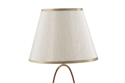 Lampe à poser Glam dorée et crème