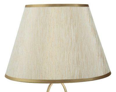 Lampe à poser Glam dorée et crème