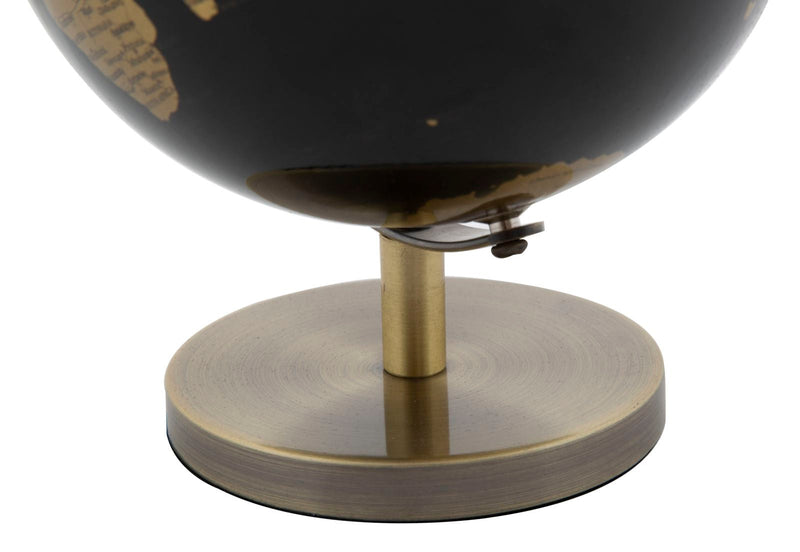 Globe terrestre en bronze et noir (petit)