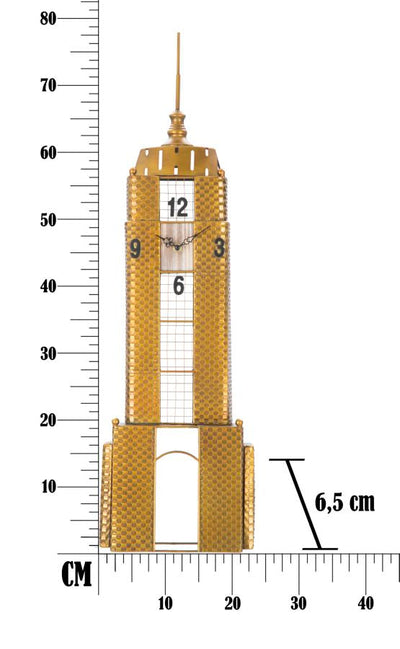 Horloge murale en métal - Golden Tower Building