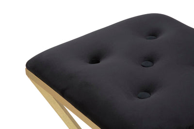 Chaise longue en métal doré et noir - Piramid