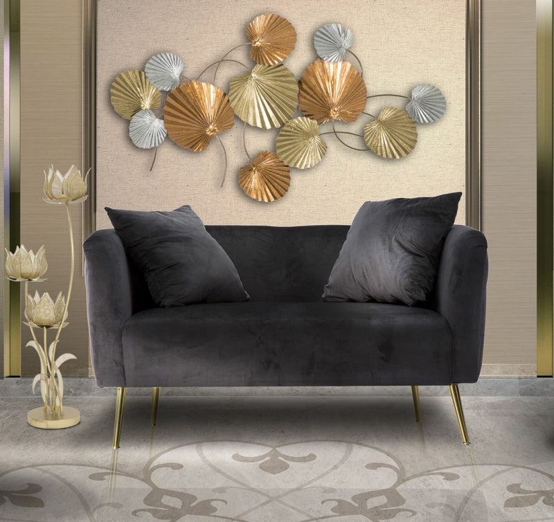 Canapé en velours noir – Canapé rembourré Bucarest