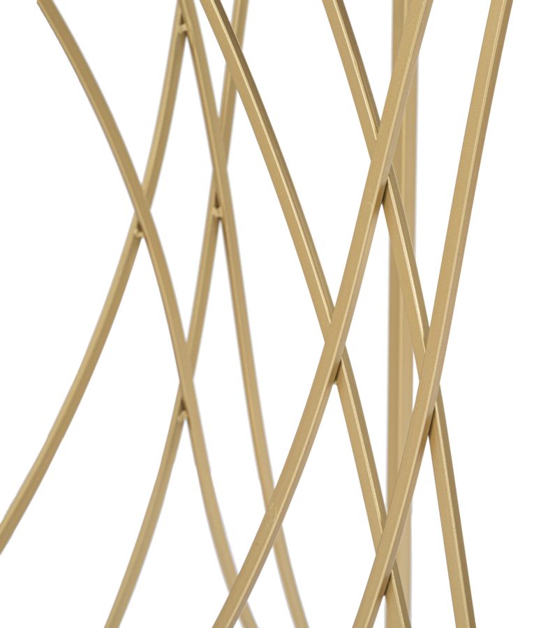 Console en verre avec cadre doré – Table d&