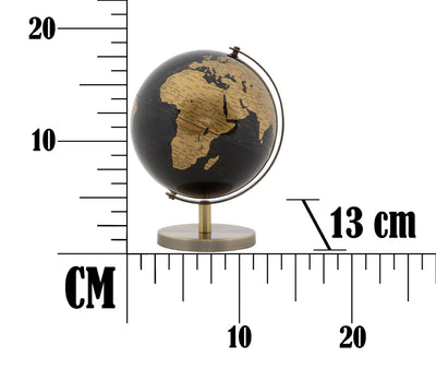 Globe terrestre en bronze et noir (petit)