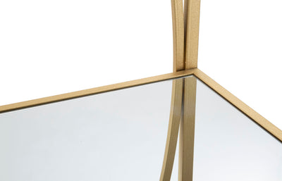 Étagère en métal doré – Bibliothèque moderne Glamy