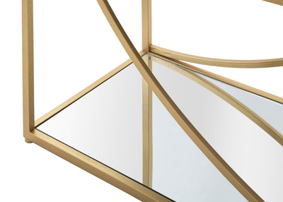 Étagère en métal doré – Bibliothèque moderne Glamy