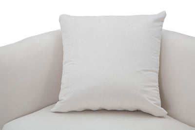 Canapé en velours crème – Canapé rembourré Bucarest avec accoudoirs