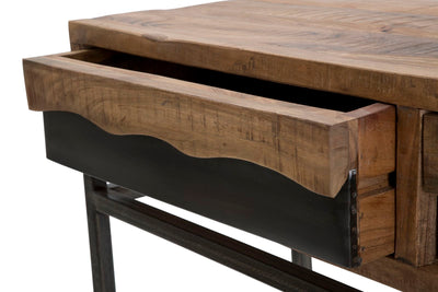 Console en bois avec tiroirs – Meuble d'entrée Yellowstone