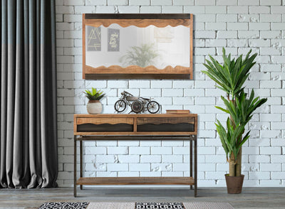 Console en bois avec tiroirs – Meuble d'entrée Yellowstone