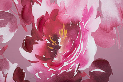 Peinture sur toile florale rose