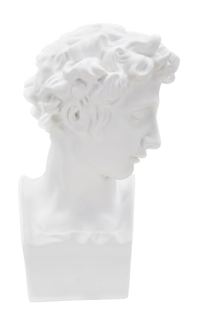 Buste de Giuliano de Medici (sculpture en résine blanche par Michel-Ange)