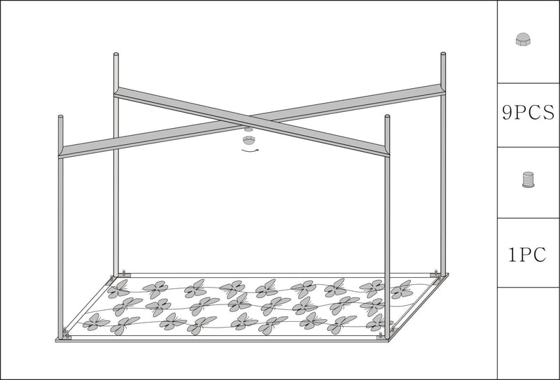 Table console rectangulaire en métal et verre doré