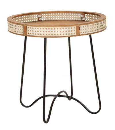 Table d'appoint ronde avec pieds dorés – Table d'appoint moderne Fuji