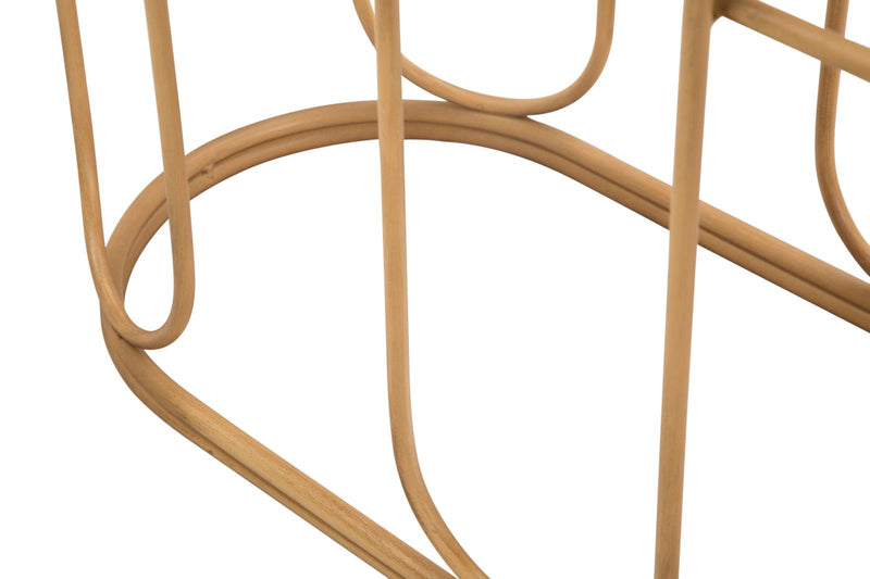 Console en bois avec design à lattes – Samui Entryway