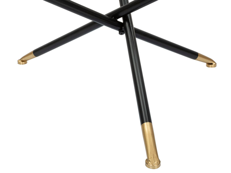 Table basse ronde avec base en rotin – Saint Barth Rotondo