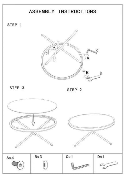 Table basse ronde avec base en rotin – Saint Barth Rotondo