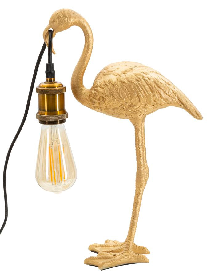 Lampe à poser flamant doré