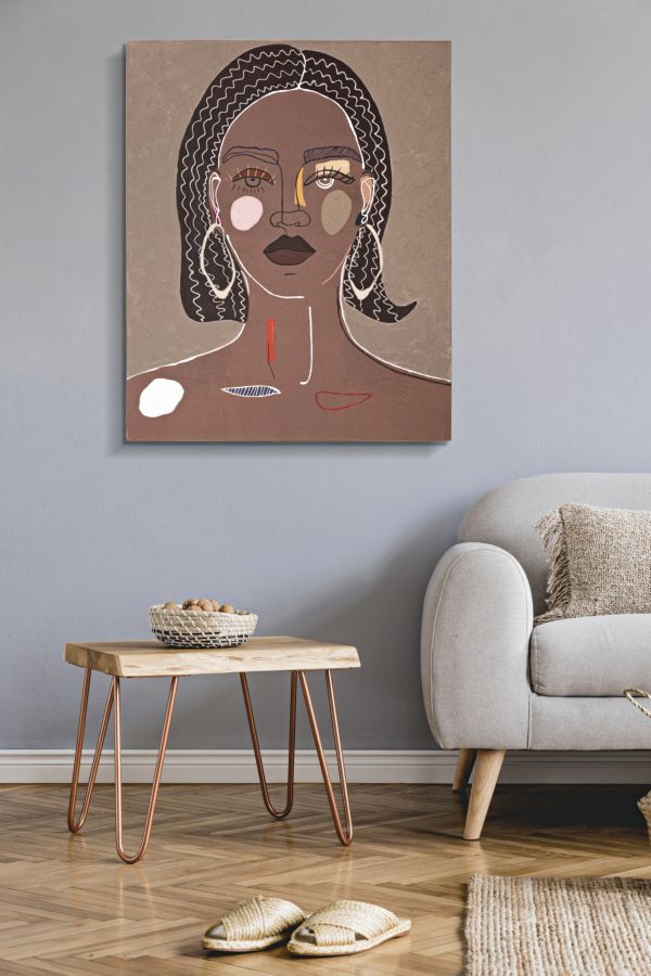 Femmes noires - Peinture sur toile moderne