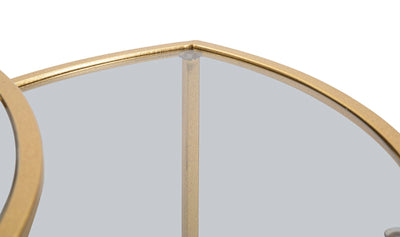 Ensemble de 3 tables basses gigognes avec plateau triangulaire – Style moderne