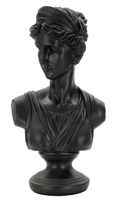 Buste de Diane noire (sculpture en résine)