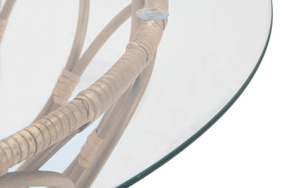 Table basse ronde en rotin – Panama Circle Design