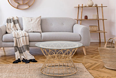 Table basse ronde en rotin – Panama Circle Design