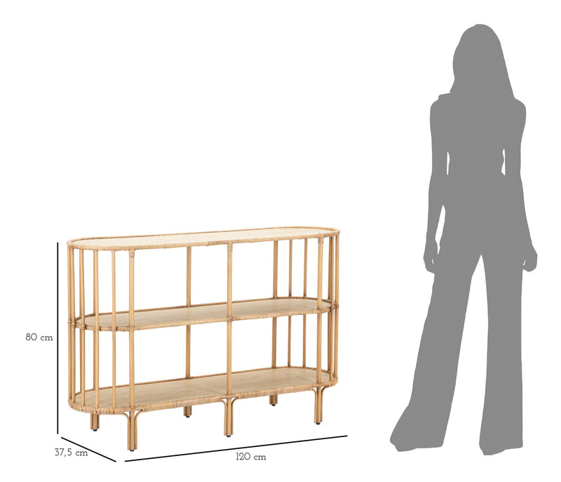 Console en bois à 3 étagères – Panama Storage