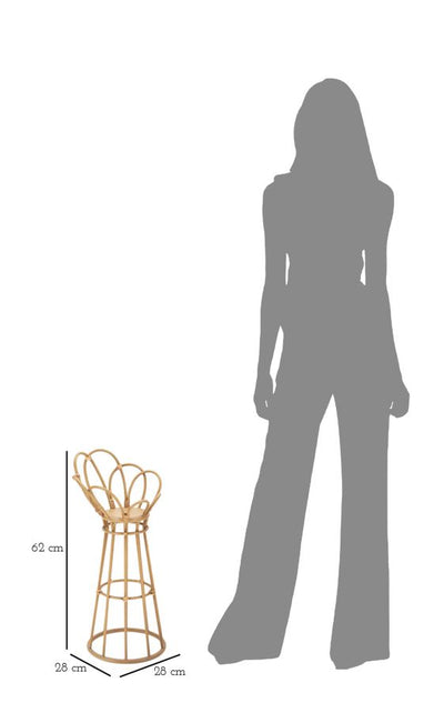 Grand porte-vase en rotin – Panama Tower Design