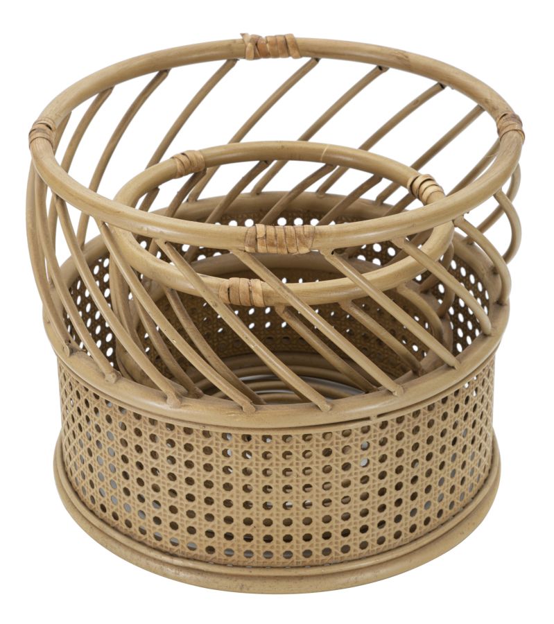 Lot de 2 porte-vases en rotin – Panama Décorations