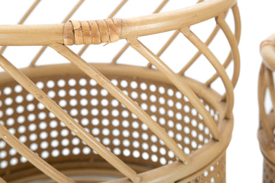 Lot de 2 porte-vases en rotin – Panama Décorations