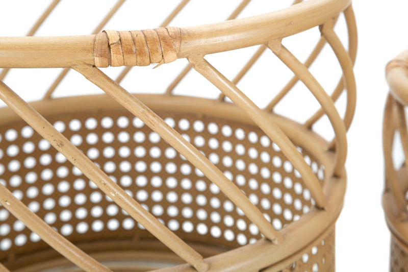 Lot de 2 porte-vases en rotin – Panama Décorations