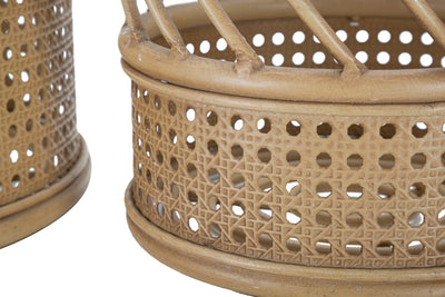 Lot de 2 porte-vases en rotin – Panama Décorations