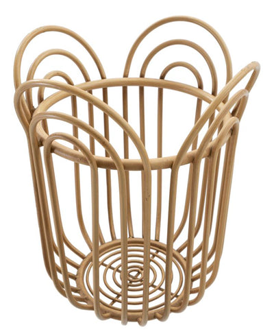 Porte-vase rond en rotin – Panier décoratif Panama