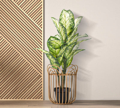 Porte-vase rond en rotin – Panier décoratif Panama