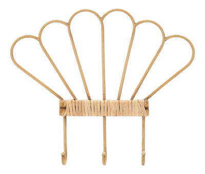 Crochet mural avec 3 crochets – Organisateur en rotin Panama