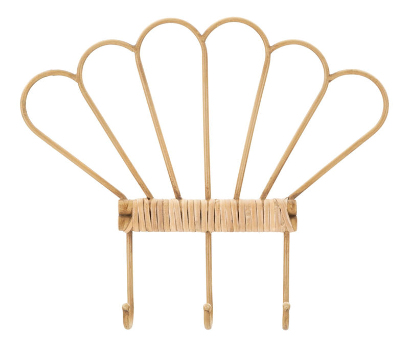 Crochet mural avec 3 crochets – Organisateur en rotin Panama