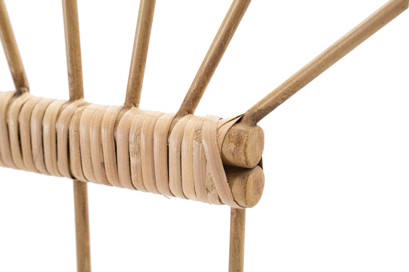 Crochet mural avec 3 crochets – Organisateur en rotin Panama