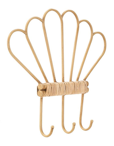 Crochet mural avec 3 crochets – Organisateur en rotin Panama