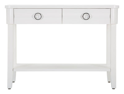 Console en bois blanc avec tiroirs – Collection Shine