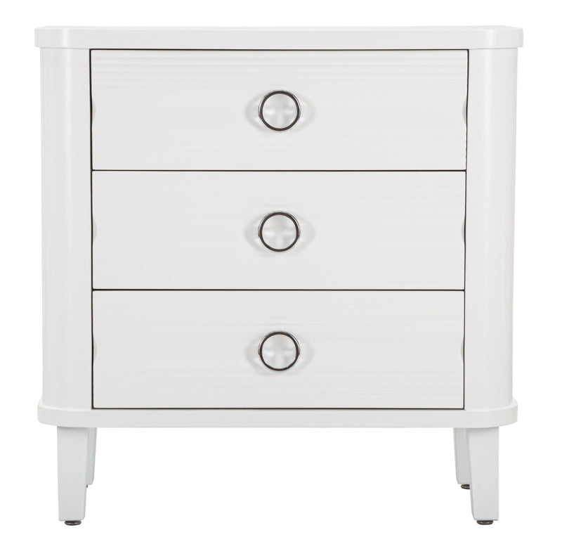 Commode en bois blanc avec tiroirs – Rangement pour chambre à coucher Shine