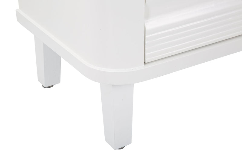 Commode en bois blanc avec tiroirs – Rangement pour chambre à coucher Shine