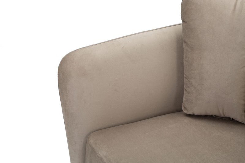 Fauteuil en tissu gris – Fauteuil d&