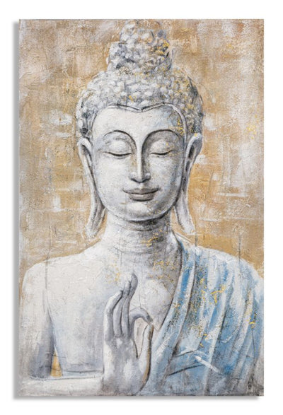 Peinture sur toile de Bouddha finition à la main