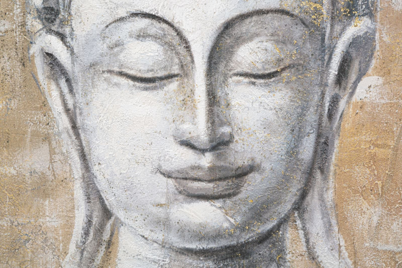 Peinture sur toile de Bouddha finition à la main