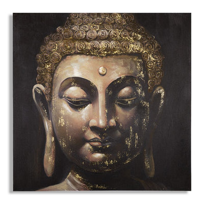 Peinture sur toile de Bouddha finition à la main