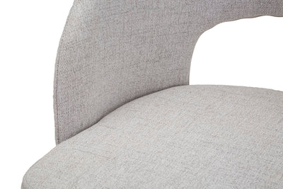 Paire de chaises grises avec pieds en métal noir, design années 70