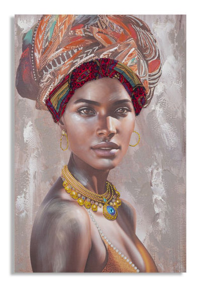 Portrait d’une femme africaine fait à la main