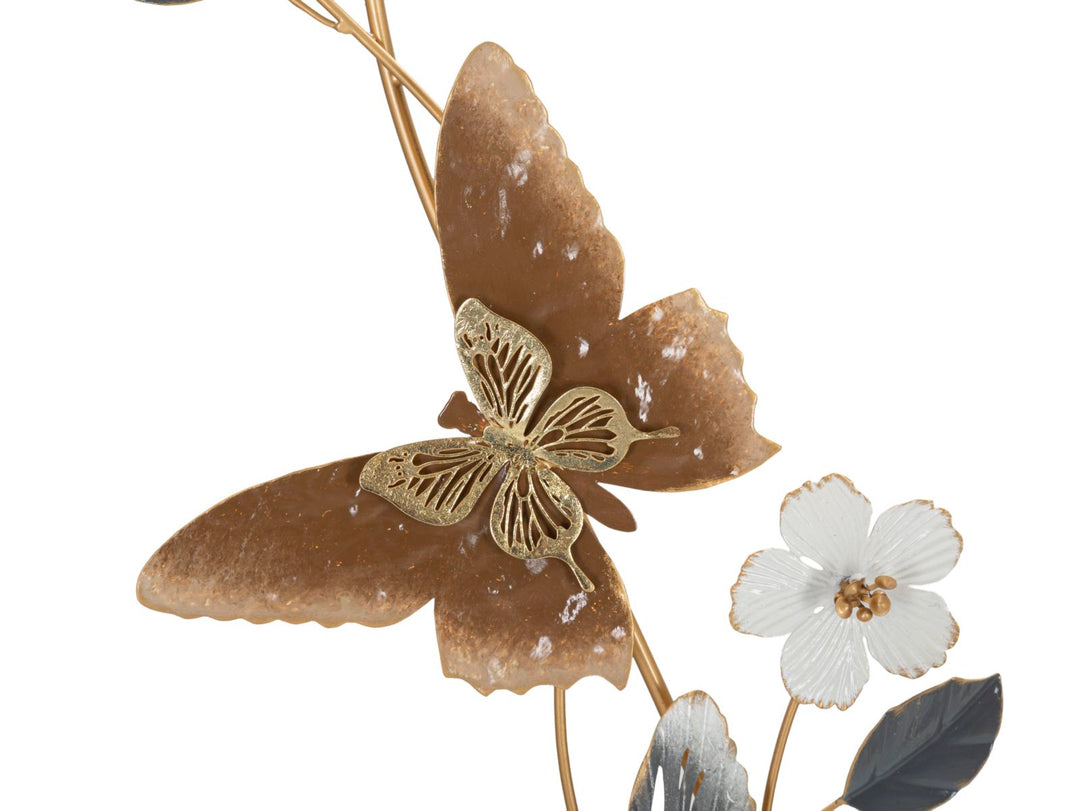 BSITSSS Décoration Murale Papillons Et Coccinelles Métal - Lot De 4 Pièces